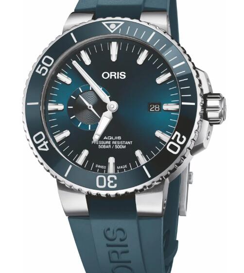 Oris Aquis Small Second Date Replica Watch 01 743 7733 4155 07 4 24 69EB